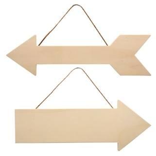 Wooden Arrows, 12.375x4.75 In.
