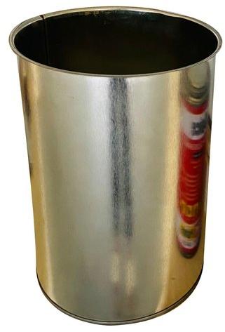 Cylinder Tin Can, Pattern : Plain