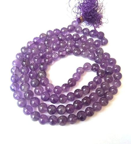 Polished Amethyst Mala, Occasion : Casual Wear