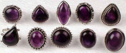 Polished Amethyst Ring, Gender : Female, Male
