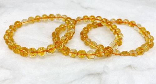 Plain Citrine Quartz Bracelet, Occasion : Casual Wear