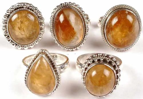 Citrine Ring, Feature : Fine Finishing, Durable