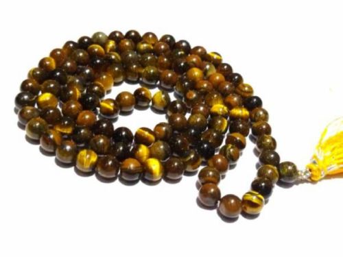 Tiger Eye Mala, Packaging Type : Brown & Black
