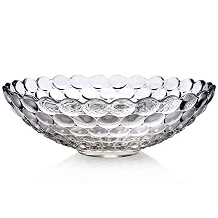 Round Glass Fruit Bowl, For Gift Purpose, Color : Transparent