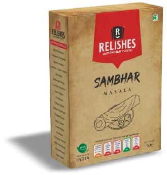 Relishes Blended Sambhar Masala, For Cooking, Certification : FSSAI Certified