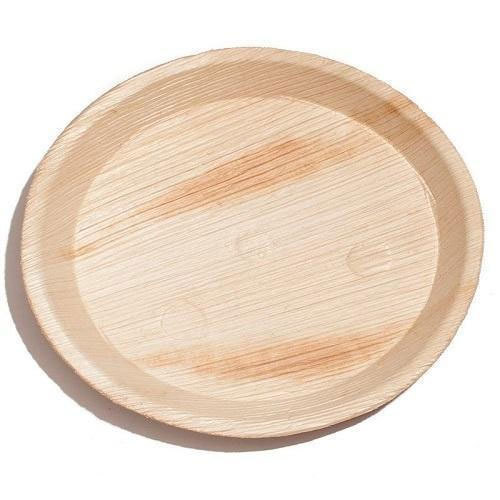 Round 8 Inch Areca Leaf Plate, For Serving Food, Feature : Good Quality, Fine Finish