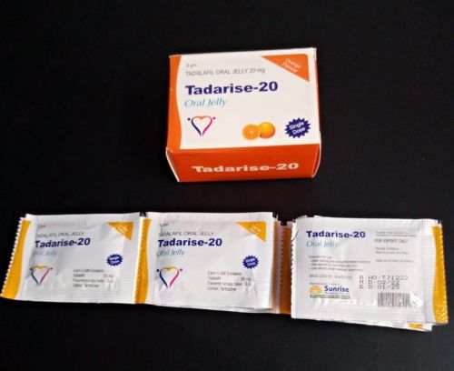 Tadarise 20mg Oral Jelly, Packaging Size : 8 Gm Sachet