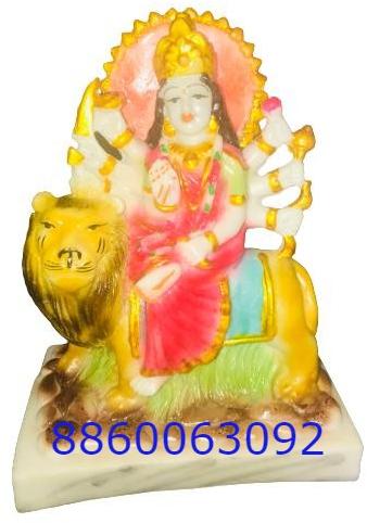 Polished Marble Durga Maa Statues, For Home, Hotel, House, Religious, Shop, Temple, Office, Size : 10-20inch