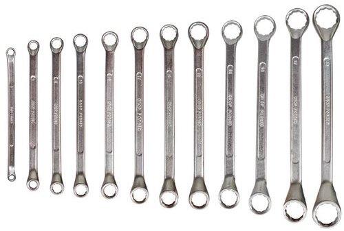 Hamco Iron Polished Double Ring Spanner Set, Color : Silver