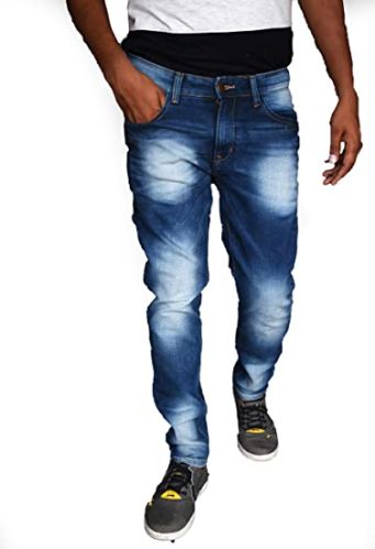 Cotton Mens Faded Jeans, Length : 41-42 Inch