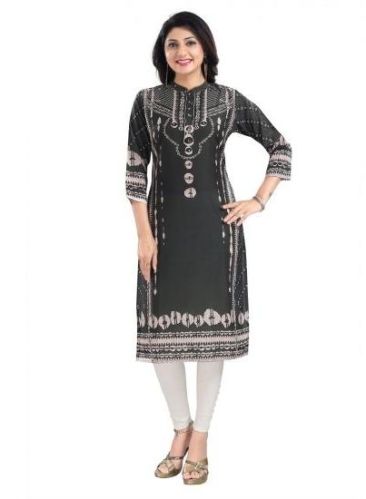 3- 4th Sleeve Masleen Tunic Long Kurti