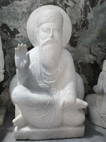 Guru Nanak Dev Ji Marble Statue, For Temple, Pattern : Printed