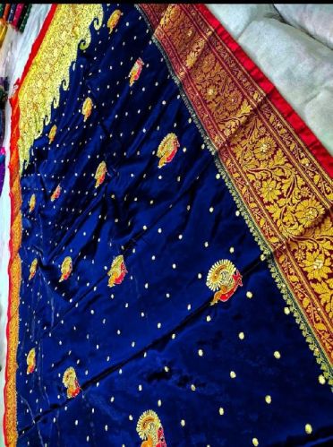 Pure Silk Saree, For Dry Cleaning, Occasion : Festival Wear, Party Wear