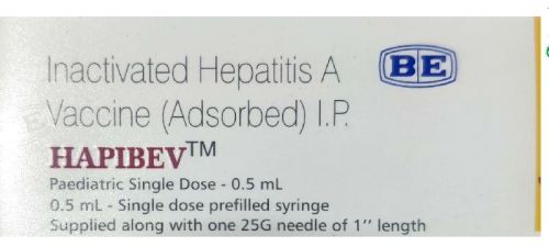 Hapibev Vaccine, For Human Use, Packaging Size : 0.5 Ml