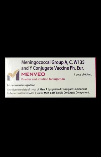 Liquid Menveo Vaccine, For Human Use, Packaging Size : 0.5ml