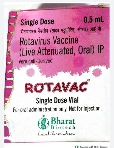 Rotavac Vaccine, For Human Use, Packaging Size : 0.5 Ml