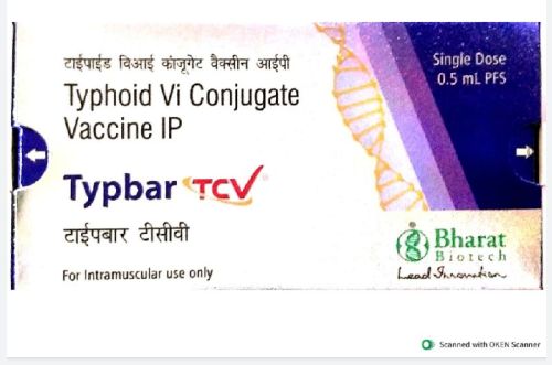 Typbar TCV Vaccine, For Human Use, Packaging Size : 0.5 Ml