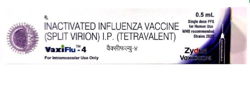 Vaxiflu 4 Vaccine, For Human Use, Packaging Size : 0.5 Ml