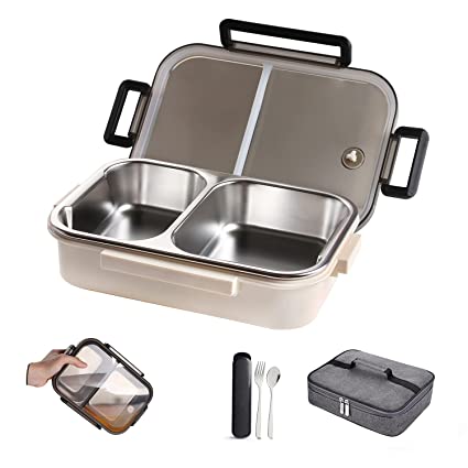 Rectangular Steel Insulated Lunch Box, For Packing Food, Size : Multisize