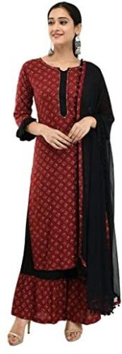 Cotton Kurti Palazzo Set, Size : XXL