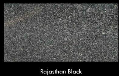 Polished Rajasthan Black Granite Stone, Feature : Durable, Non Slip