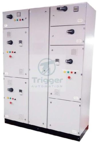 White Rectangle Aluminum DG Synchronization Control Panel, For Factories, Certification : ISI Certified