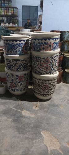 Ceramic Flower Pot, For Outdoor Decoration, Plantation