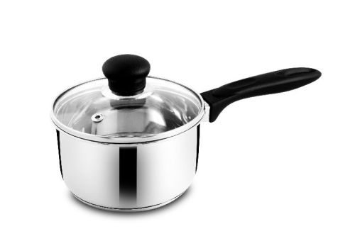 Stainless Steel Plain Saucepan With Lid, Feature : Attractive Design, Durable, Heat Resistance, Rust Proof