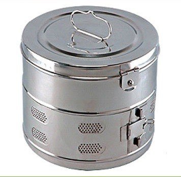 Round Polished Stainless Steel Dressing Drum, For Hospital, Size : Standard