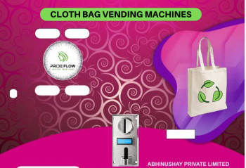 Pride Flow Electric Cloth Bag Vending Machine, Certification : ISO 9001:2008 Certified