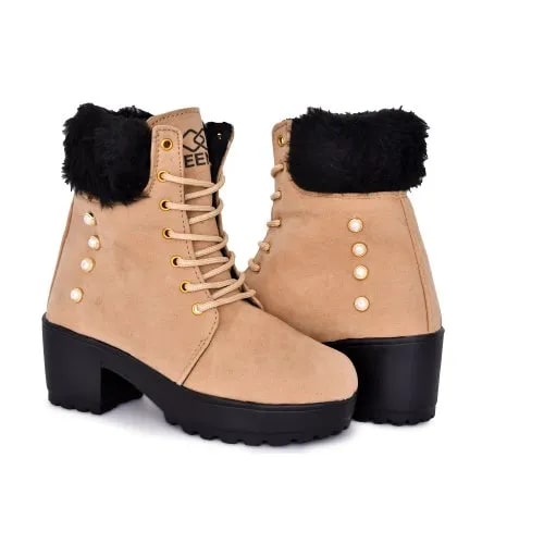 TEENIV Velvet Ladies High Heel Boots, Feature : Comfortable