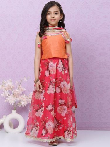 Silk Kids Lehenga Choli, Feature : Breathable, Dry Cleaning