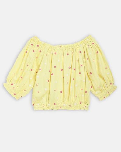 Cotton Kids Printed Top, Technics : Attractive Pattern