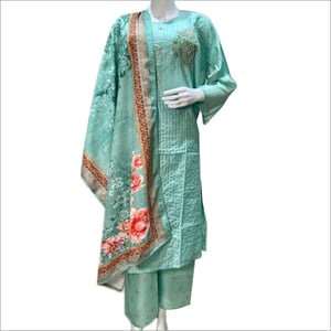 Cotton Printed Ladies Palazzo Suit, Available Sizes : M, XL