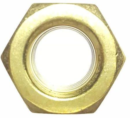 Brass Hex Lock Nut, Size : Customizable