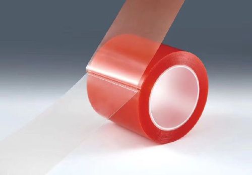 Swiss Red Polyester Tape, For Binding, Sealing, Design : Plain