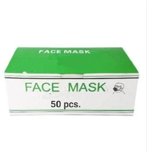 Rectangle Paper Face Mask Packaging Box, Size : 9x6x3 (L*W*H)