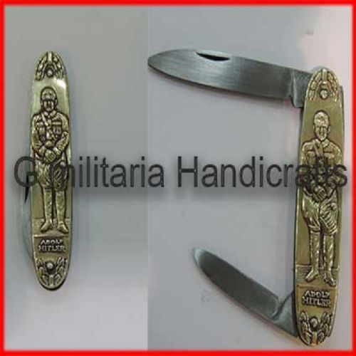 Polished Metal Adolf Hitler Pocket Knife, Feature : Corrosion Proof, Durable