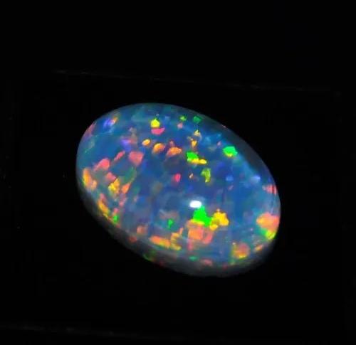 Polished Rainbow Opal Gemstone, For Jewellery, Size : Standard