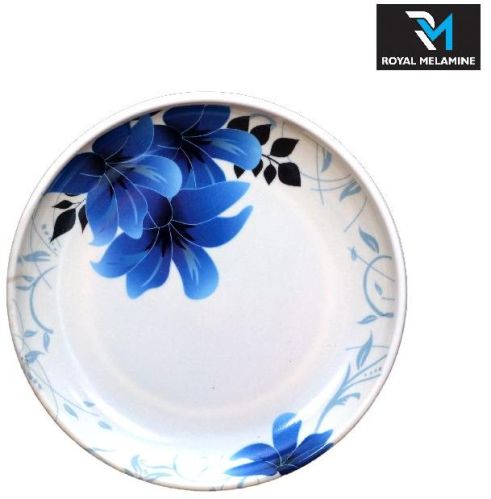 Royal Melamine Plastic Dinner Printed Plate, For Serving Food, Feature : Good Quality, Polished