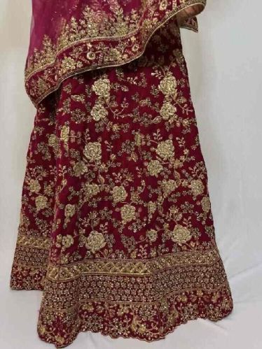Graceful Rani Pink Designer Lehenga, Size : XL