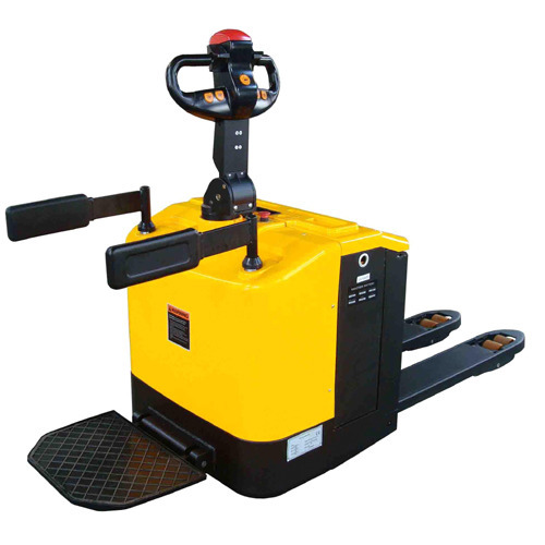 Metal Powered Pallet Truck, For Industrial, Feature : Attractive Colors, Comfortable Riding, Fuel Efficient