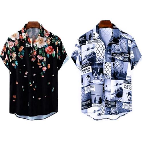 Polyester Printed Mens Fancy Shirt, Occasion : Casual Wear