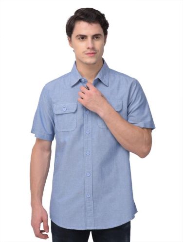 Regular Fit Mens Half Sleeve Shirt, Size : XL, XXL
