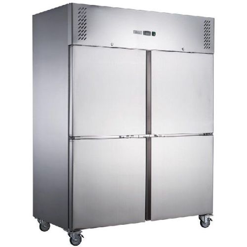 Polished Stainless Steel Four Door Vertical Refrigerator, Feature : Attractive Design, Eco Friendly