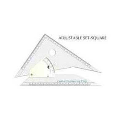 Plastic Adjustable Set Square, For In School, Offices, Feature : Light-weight