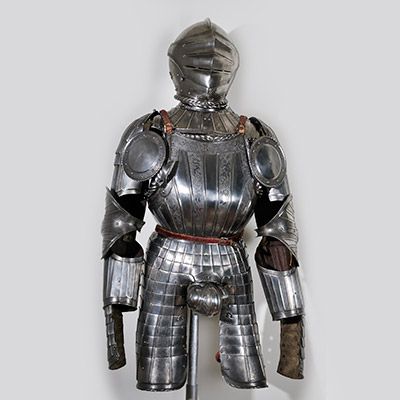 Steel Polished Medieval Armor Parts, For Decoration, Style : Antique