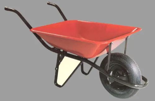 Square MS Portable Single Wheel Barrow, For Garden Use, Industrial Use, Style : 1