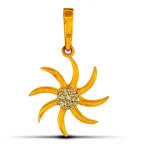 Girl Diamond 14k Hallmark Gold Pendant, Occasion : Party Wear