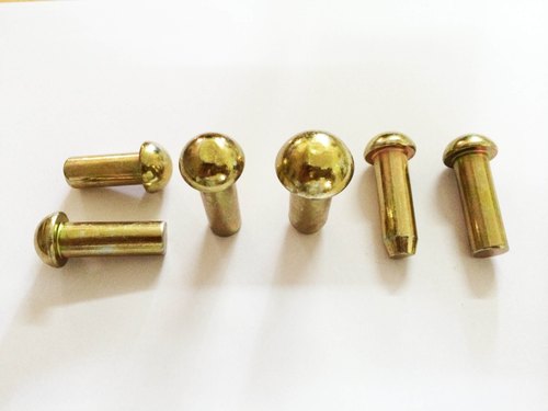 Brass Round Head Rivet, For Industrial Automotive Etc., Length : 40-50mm